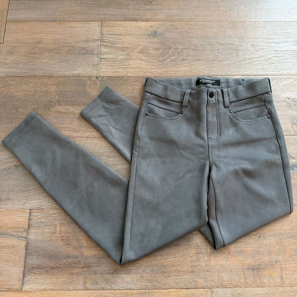 Liverpool Los Angeles Gray Skinny Pants Style LM2349SZ Size 2/26